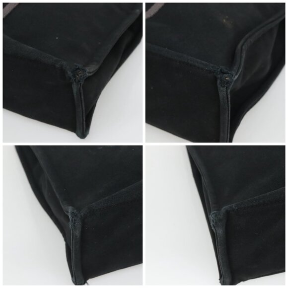HERMES Fourre Tout MM Hand Bag Canvas Black - Picture 16 of 16